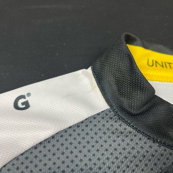 Nike Livestrong Men Cycling Jersey 2XL Black/White/Yellow Short Sleeve Fitted A4 - Picture 5 of 7